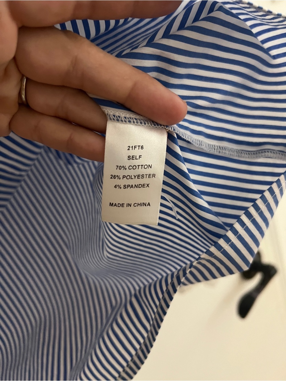Hunter Bell Miller Top Blue and White Striped Button-Down Shirt Great Condition - Picture 7 of 16